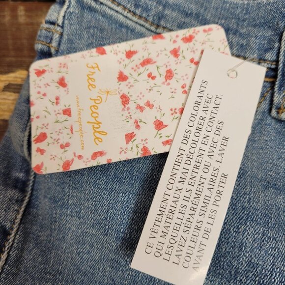 NWT Women's Free People Long & Lean High Waist Denim Jean Sz 27 - Picture 11 of 12